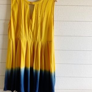 Umgee honey dipped in blue ombré dress